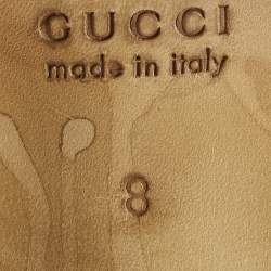 Pre Owned Gucci Black Leather Zowie Chelsea Boots Size 42