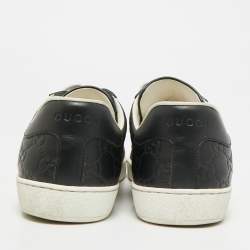 Pre Owned حذاء رياضي غوتشي آيس ويب جلد جوتشي أسود مقاس 41