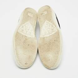 Pre Owned حذاء رياضي غوتشي آيس ويب جلد جوتشي أسود مقاس 41