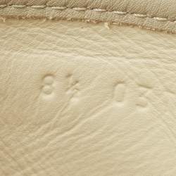 مملوكة مسبقًا Gucci Size 42.5 Beige GG Canvas and Leather High Top Sneakers