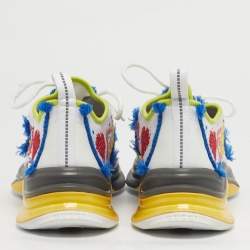 مملوكة مسبقًا حذاء رياضي غوتشي لوفيلايت قماش محبوك متعدد الألوان منخفض من أعلى مقاس 41