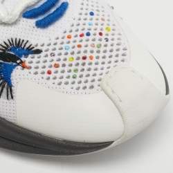 مملوكة مسبقًا حذاء رياضي غوتشي لوفيلايت قماش محبوك متعدد الألوان منخفض من أعلى مقاس 41