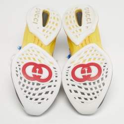 مملوكة مسبقًا حذاء رياضي غوتشي لوفيلايت قماش محبوك متعدد الألوان منخفض من أعلى مقاس 41