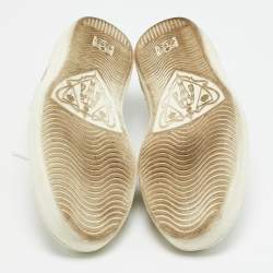 Pre Owned Gucci Ace Size 43 White Leather Lace Up Sneakers