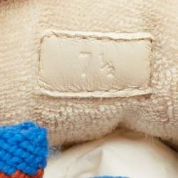 Pre Owned Gucci Screener Size 41.5 Cream/White Canvas and Nubuck Leather Low Top Sneakers