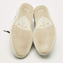 مملوكة مسبقًا حذاء رياضي غوتشي إيس كانفاس جي جي رمادي ونقشة بايثون سوبريم بحبل مقاس 42