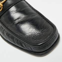 مملوكة مسبقًا Gucci Horsebit Size 41 Black Leather Ankle Length Boots