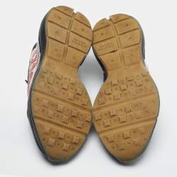 Pre Owned حذاء رياضي غوتشي ريتون جلد أسود مقاس 42.5