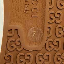 Pre Owned حذاء رياضي غوتشي تنس 1977 كانفس أزرق منخفض من أعلى مقاس 41.5