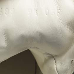 مملوكة مسبقًا حذاء رياضي غوتشي عالي من أعلى شريط ويب جلد متعدد الألوان مقاس 43.5