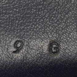 Pre Owned Gucci GG Marmont Size 43 Navy Blue Leather Loafers