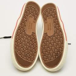 Pre Owned Gucci Tennis 1977 Size 45 Black Canvas Lace Up Sneakers