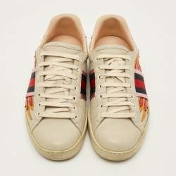 مملوكة مسبقًا Gucci Ace Flames Size 43.5 Multicolor Leather  Low Top Sneakers