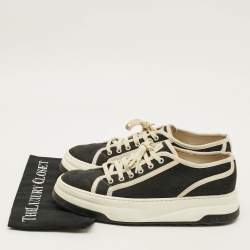 مملوكة مسبقًا Gucci Tennis 1977 Trek Size 44 Black GG Canvas Low Top Sneakers