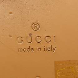 Pre Owned Gucci Horsebit Size 43 Navy Blue Leather Flat Slides 