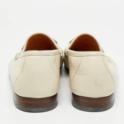 مملوكة مسبقًا حذاء لوفرز غوتشي سليب أون هورسبيت وي ب رمادي فاتح مقاس 41.5