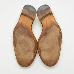 مملوكة مسبقًا حذاء لوفرز غوتشي سليب أون هورسبيت ويب رمادي فاتح مقاس 41.5