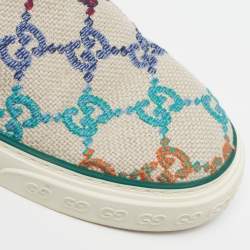 مملوكة مسبقًا حذاء رياضي غوتشي تنس 1977 قماش جي جي متعدد الألوان منخفض مقاس 45