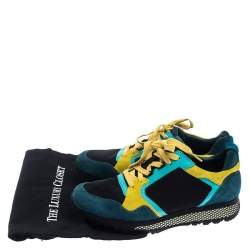 Gucci Multicolor Suede and Nylon Icaro Trainer Sneakers Size 40.5