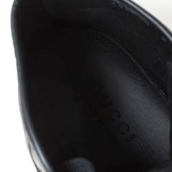 Pre Owned Gucci Black Leather High Top Sneakers Size 42