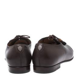 Gucci Dark Brown Leather Oxfords Size 42.5