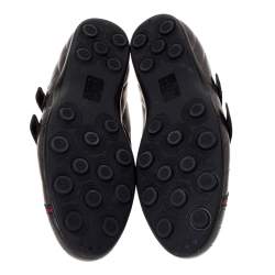 مملوكة مسبقًا Gucci Metallic Matelasse Leather Double Velcro Sneakers 42.5