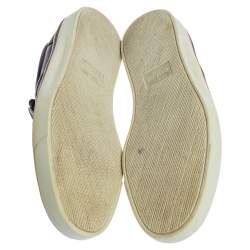 Pre Owned حذاء لوفرز غوتشي سليب أون جلد غوتشيسيما بني داكن مقاس 42