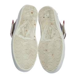 Gucci White Leather Ace High Top Sneakers Size 43