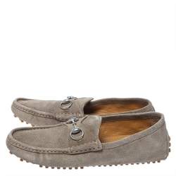 Gucci Beige Suede Horsebit Loafers Size 41