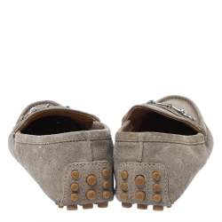 Gucci Beige Suede Horsebit Loafers Size 41