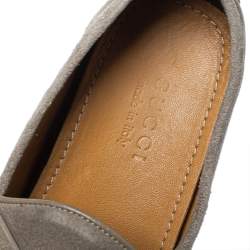 Gucci Beige Suede Horsebit Loafers Size 41