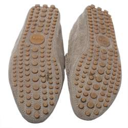 Gucci Beige Suede Horsebit Loafers Size 41