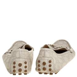 مملوكة مسبقًا  حذاء لوفرز غوتشي هورسبيت جلد غوتشيسيما كريمي مقاس 40