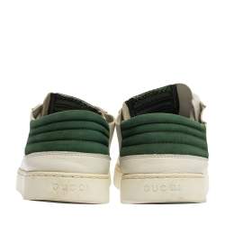 Gucci White Leather Low Top Sneakers Size 40.5