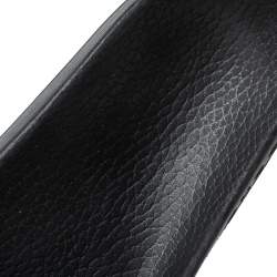 Pre Owned صندل سلايد غوتشي "مارمونت" جي جي جلد أسود مقاس 43