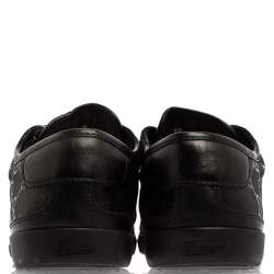 Pre Owned حذاء رياضي غوتشي منخفض من أعلى جلد أمبريم جي جي أسود مقاس 40