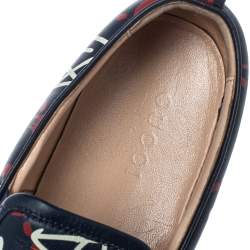 Pre Owned حذاء رياضي غوتشي سليب أون غوتشي دوبلين غوست جلد كحلى مقاس 42.5 