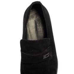 Pre Owned حذاء لوفرز غوتشى سليب أون أسود مقاس 43