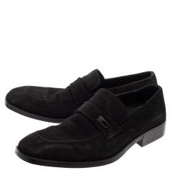 Pre Owned حذاء لوفرز غوتشى سليب أون أسود مقاس 43