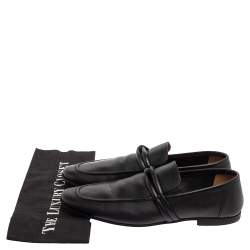 Gucci Black Leather Loafers Size 40