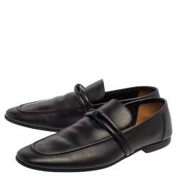 Gucci Black Leather Loafers Size 40