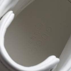 مملوكة مسبقًا Gucci White Leather Loved New Ace High Top Sneakers Size 43