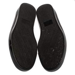 Pre Owned Gucci Black Patent Leather Loafers Size 40.5