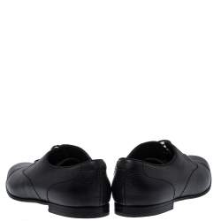 Gucci Black Leather Lace Up Oxfords Size 43 