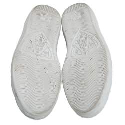 مملوكة مسبقًا حذاء رياضي غوتشي منخفض من أعلى ويب أيس كانفاس سوبريم جي جي رمادي مقاس 41