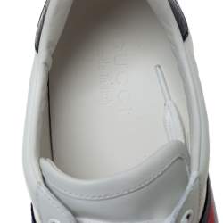 Gucci White Leather Ace Low Top Sneakers Size 40