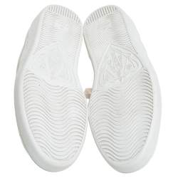 Pre Owned Gucci White Leather  Ace Low Top Sneakers Size 40 