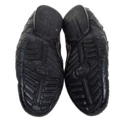 مملوكة مسبقًا Gucci Black Guccissima Leather Slip on Loafers Size 40