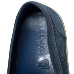 Pre Owned حذاء رياضي غوتشي أيكون بيت سليب أون بامبو سويدي غوتشيسيما أزرق مقاس 43.5