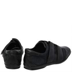 Gucci Black GG Canvas and Leather Velcro Sneakers Size 41.5